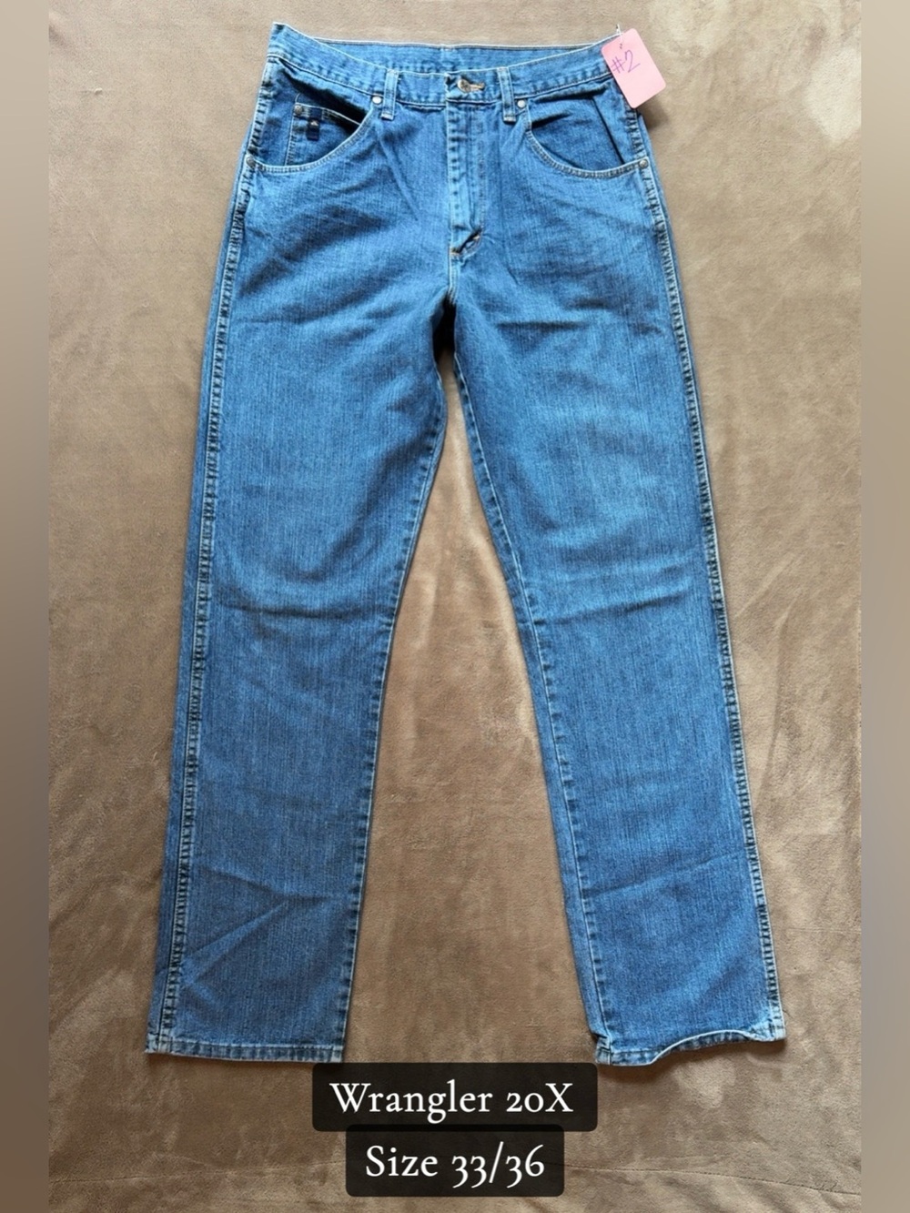 Wrangler 20X Men's Jeans in Medium Blue Denim